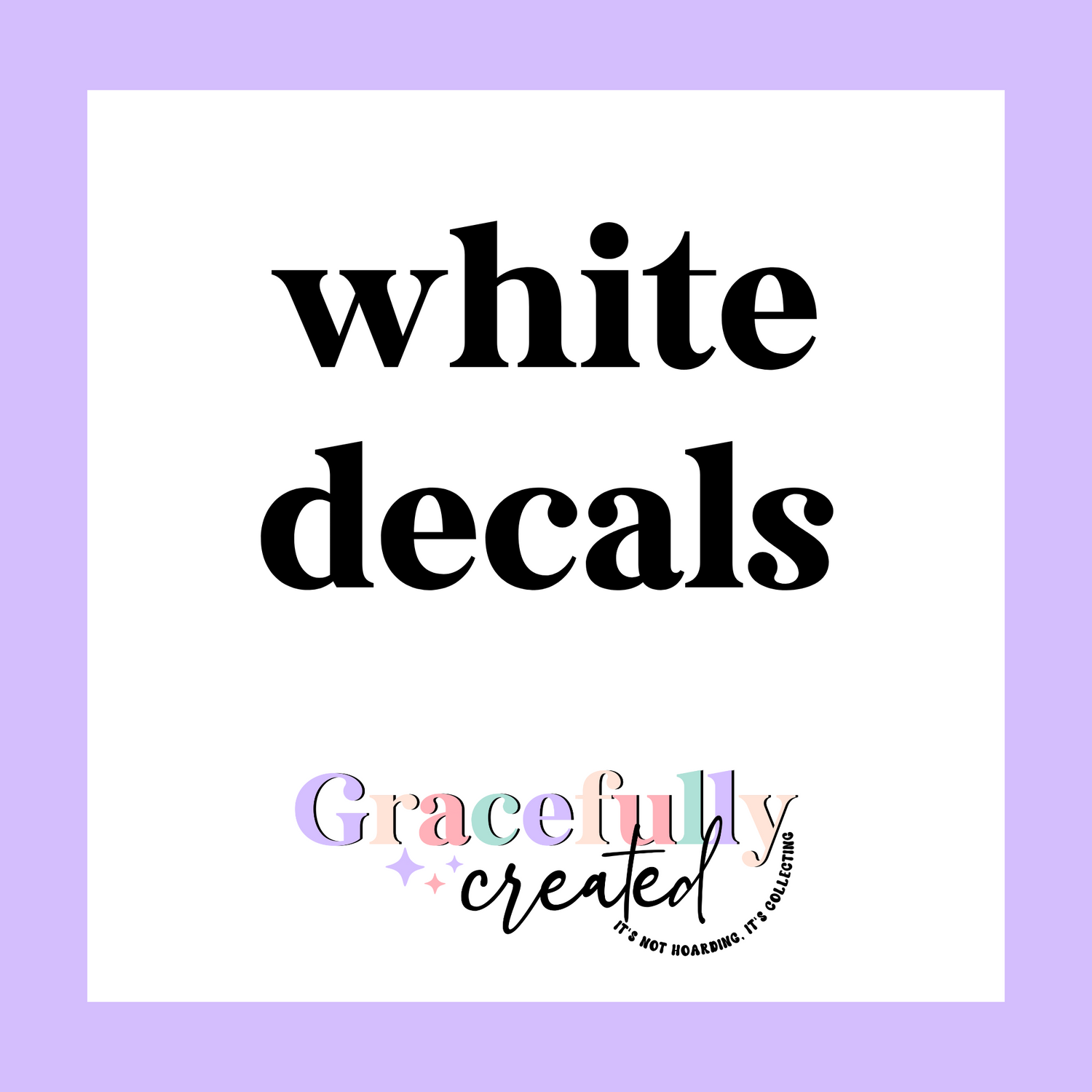 White Decals
