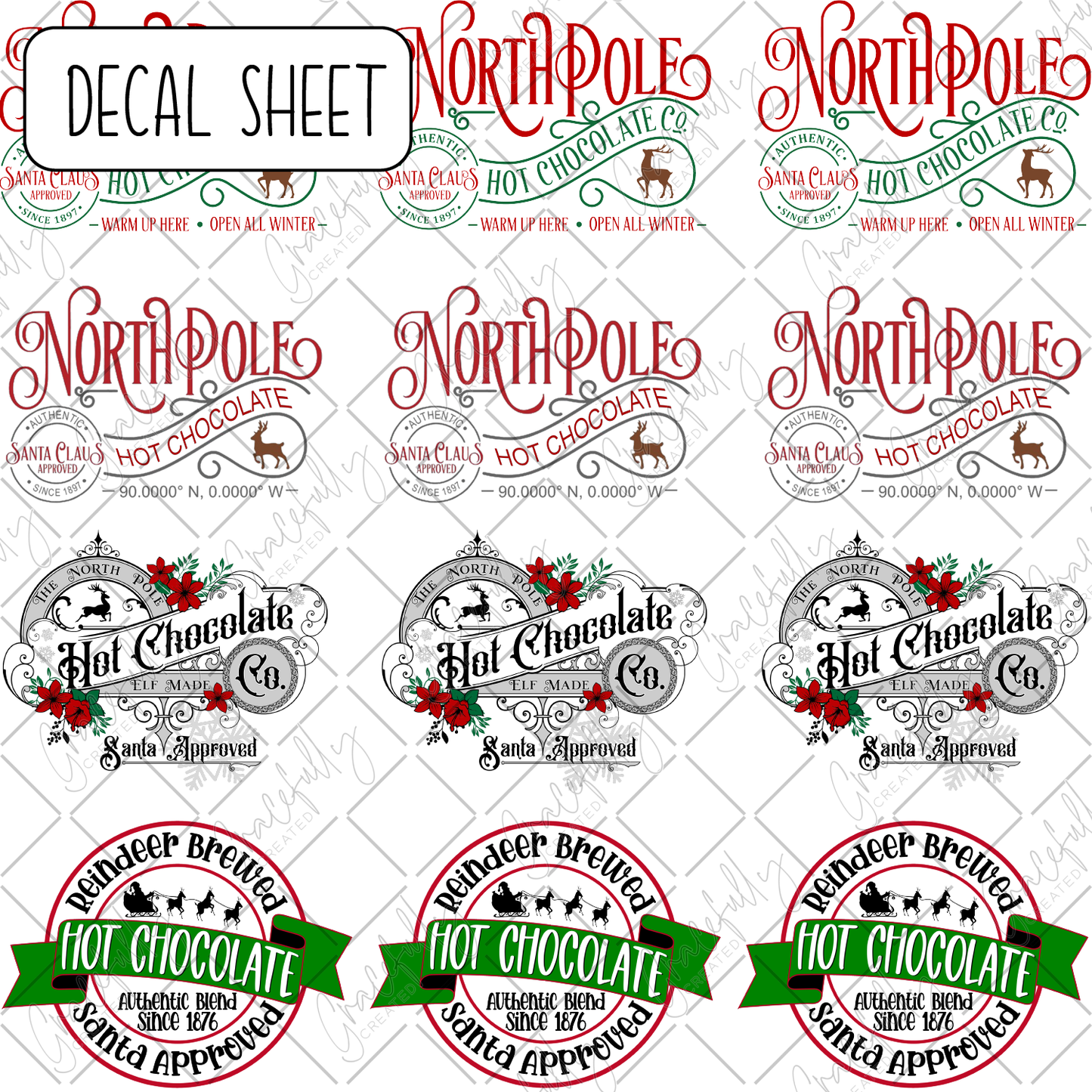 DS3 Hot Cocoa Labels