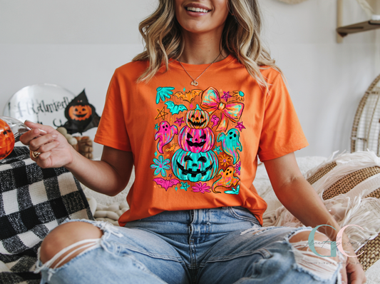 DTF29 Neon Pumpkins