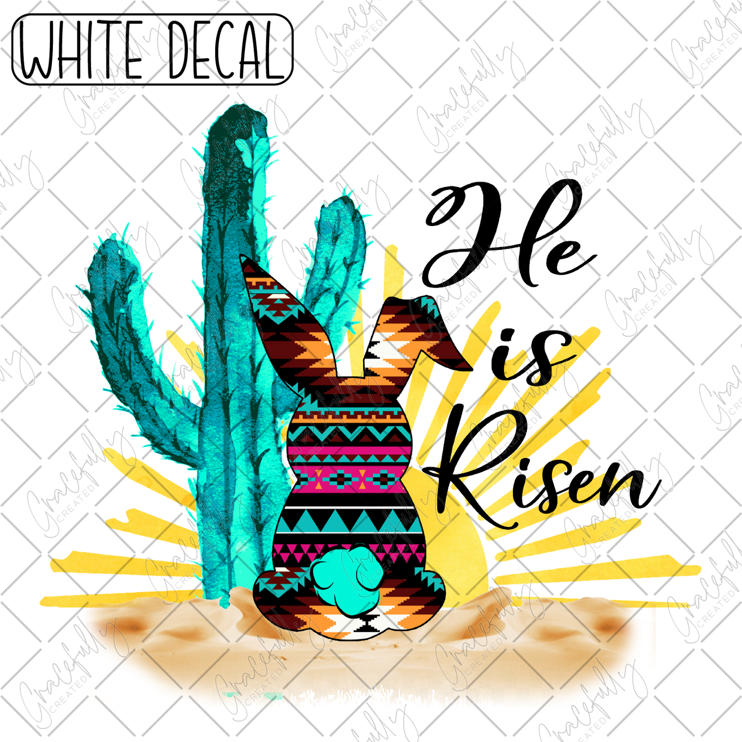 E8 He is Risen Western Bunny
