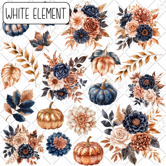 EL58 Copper & Cashmere Florals