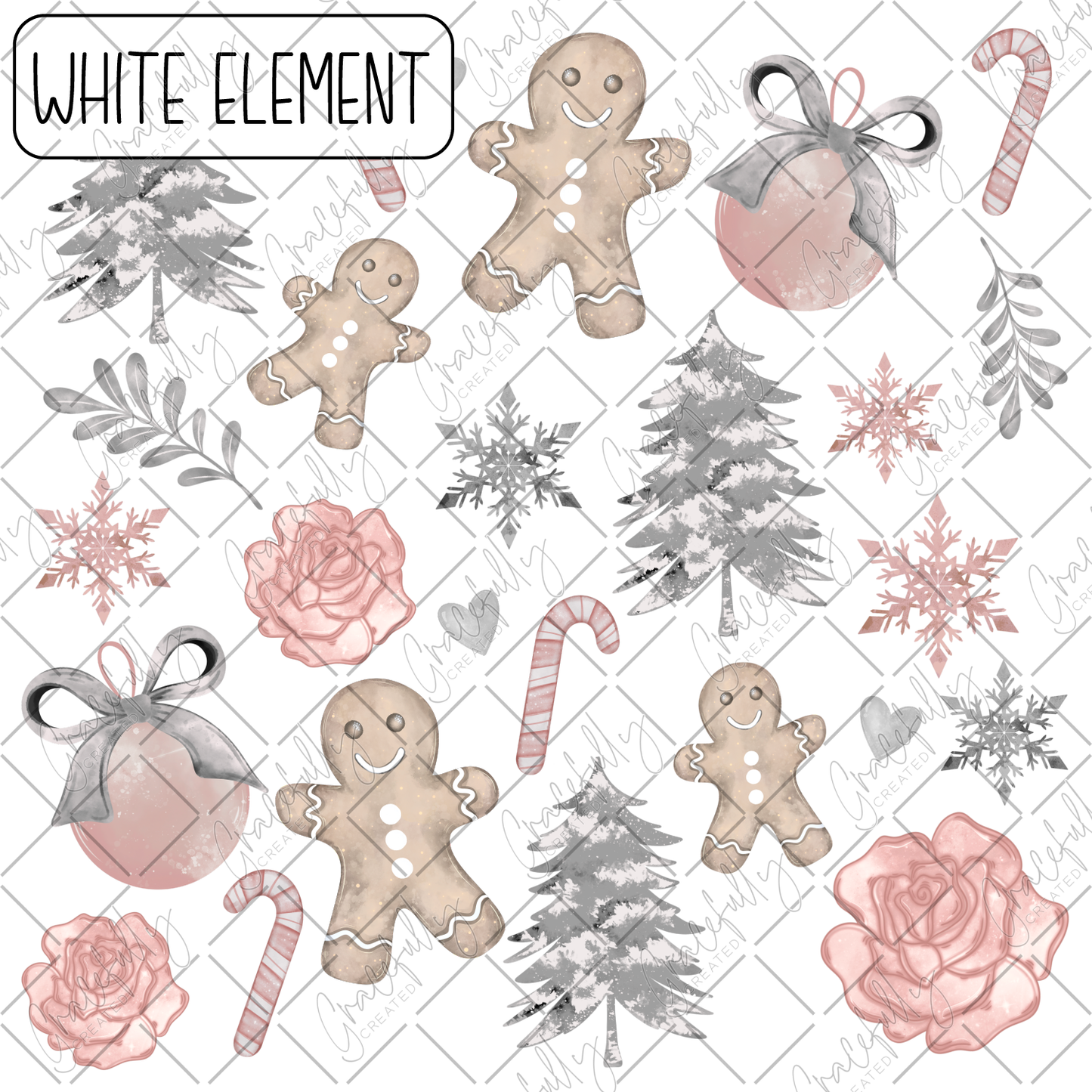 EL6 CS Pink Gingerbread Men