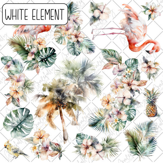 BB84 Tropical Summer Flamingos