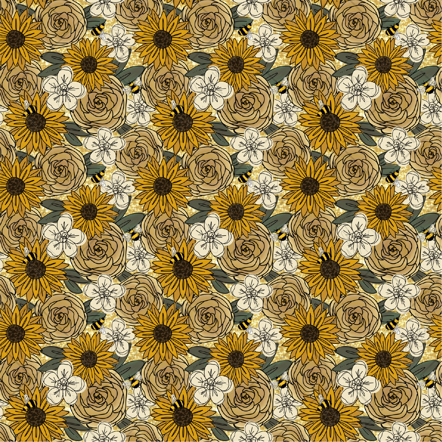 PV40 Sunflower and Roses