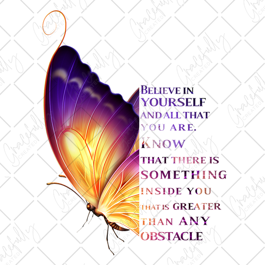 MO28 Believe in Yourself Butterfly