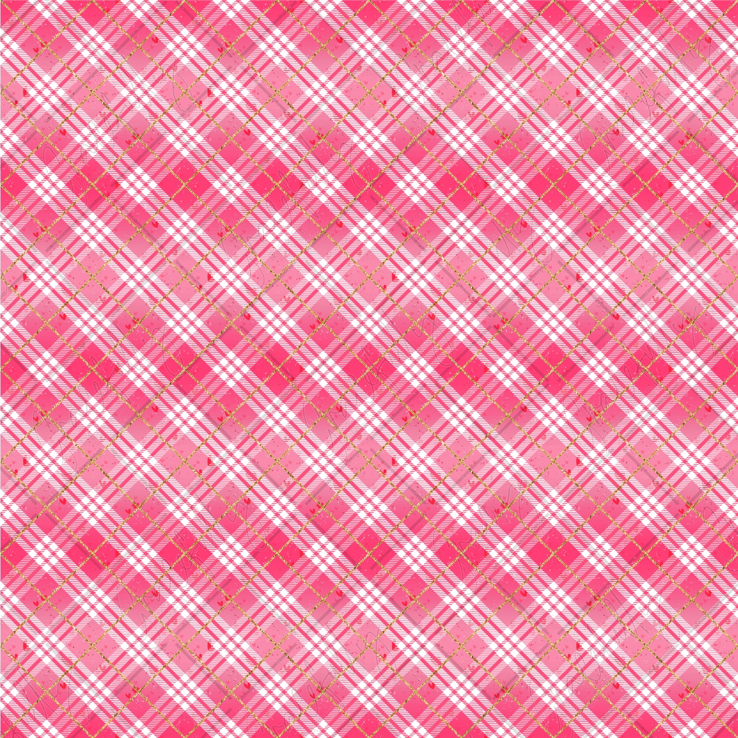 PV45 Pink and Gold Plaid