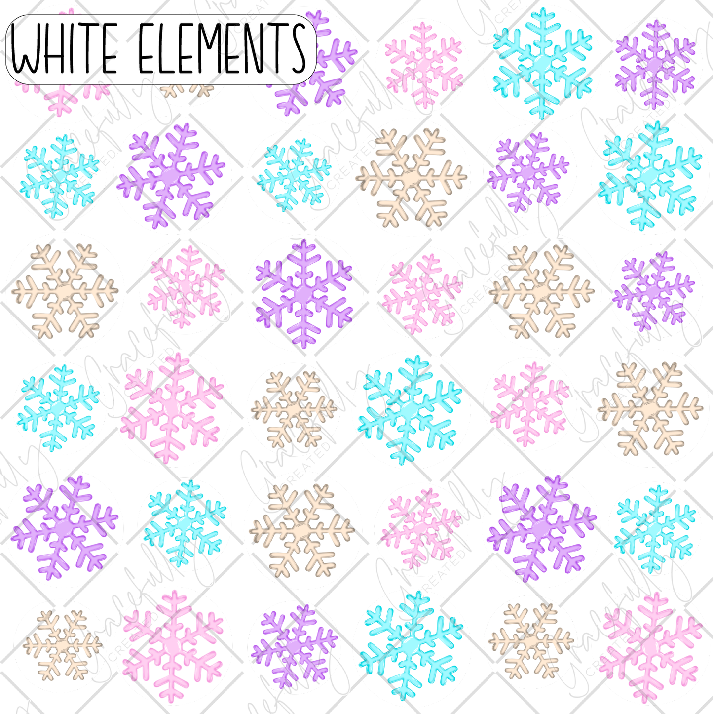 EL9 CS Pastel Snowflakes