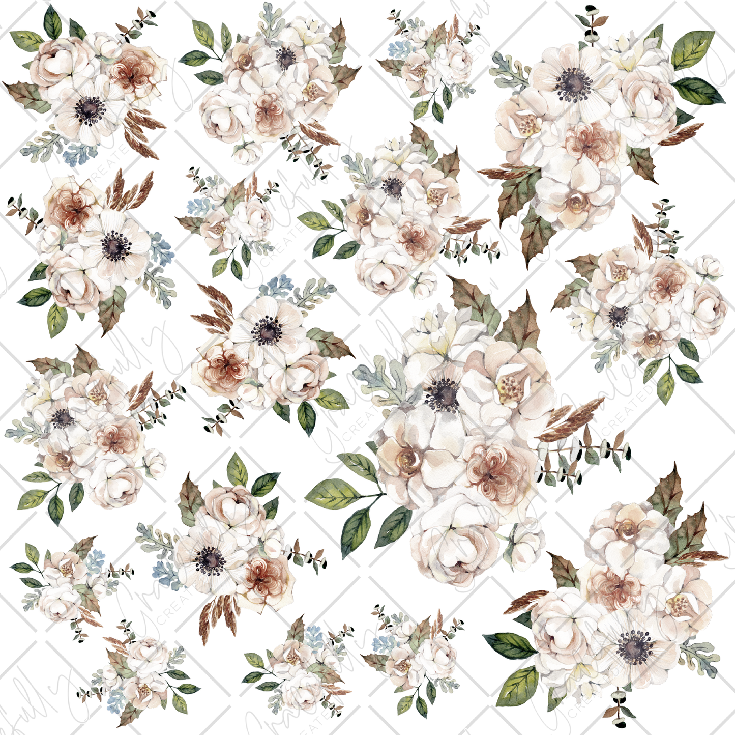 BB12 White Florals