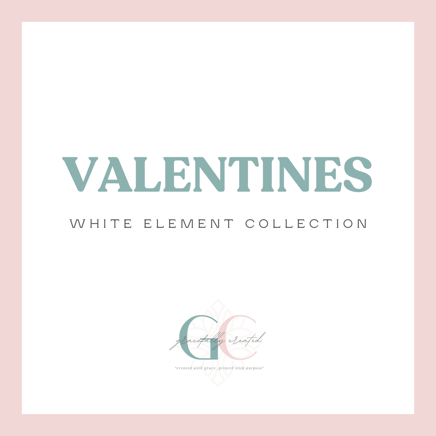 Valentines White Elements