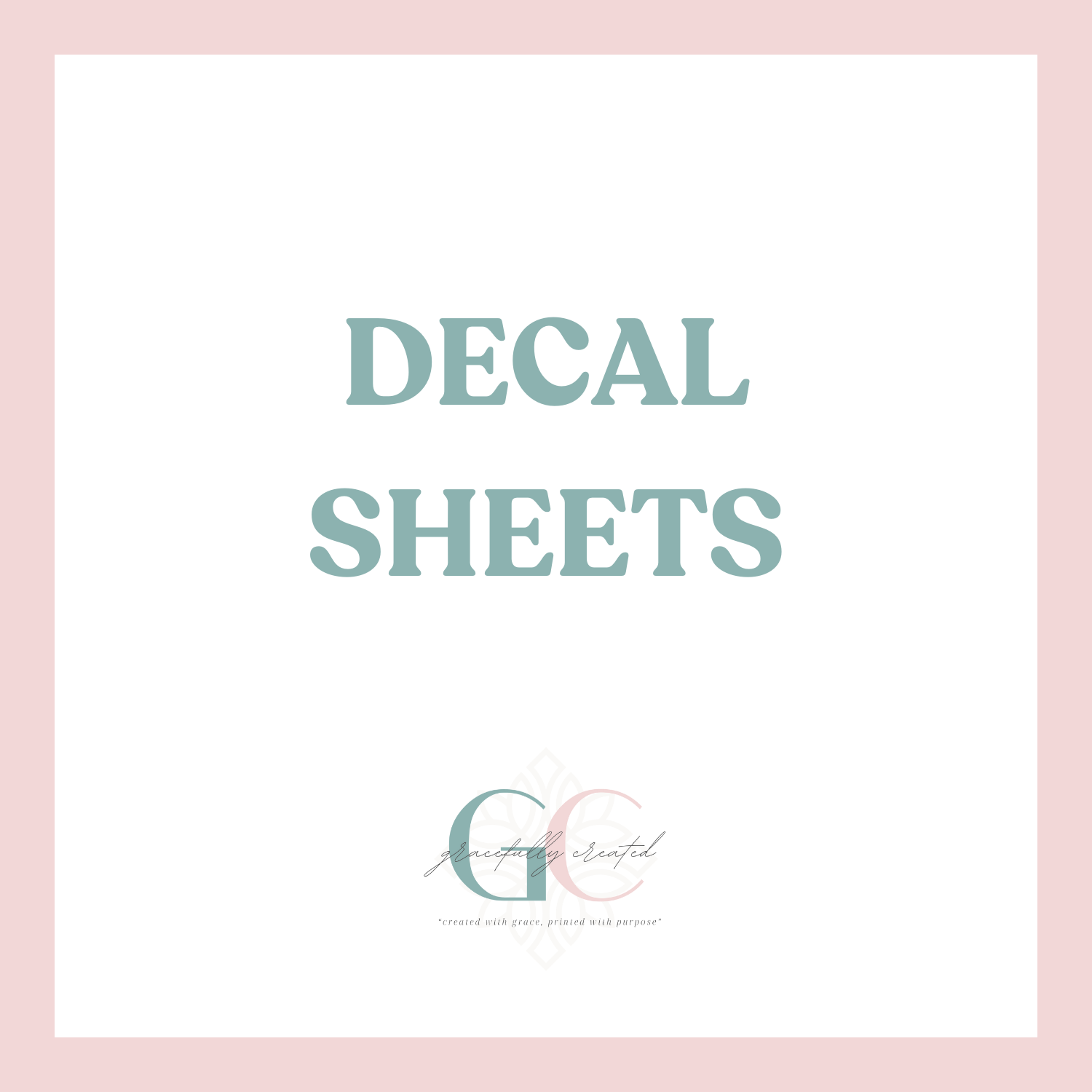 Decal Sheets