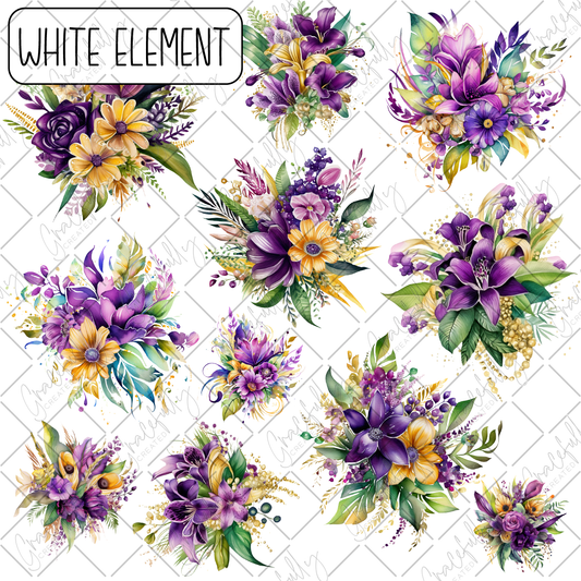 EL46 Mardi Gras Florals