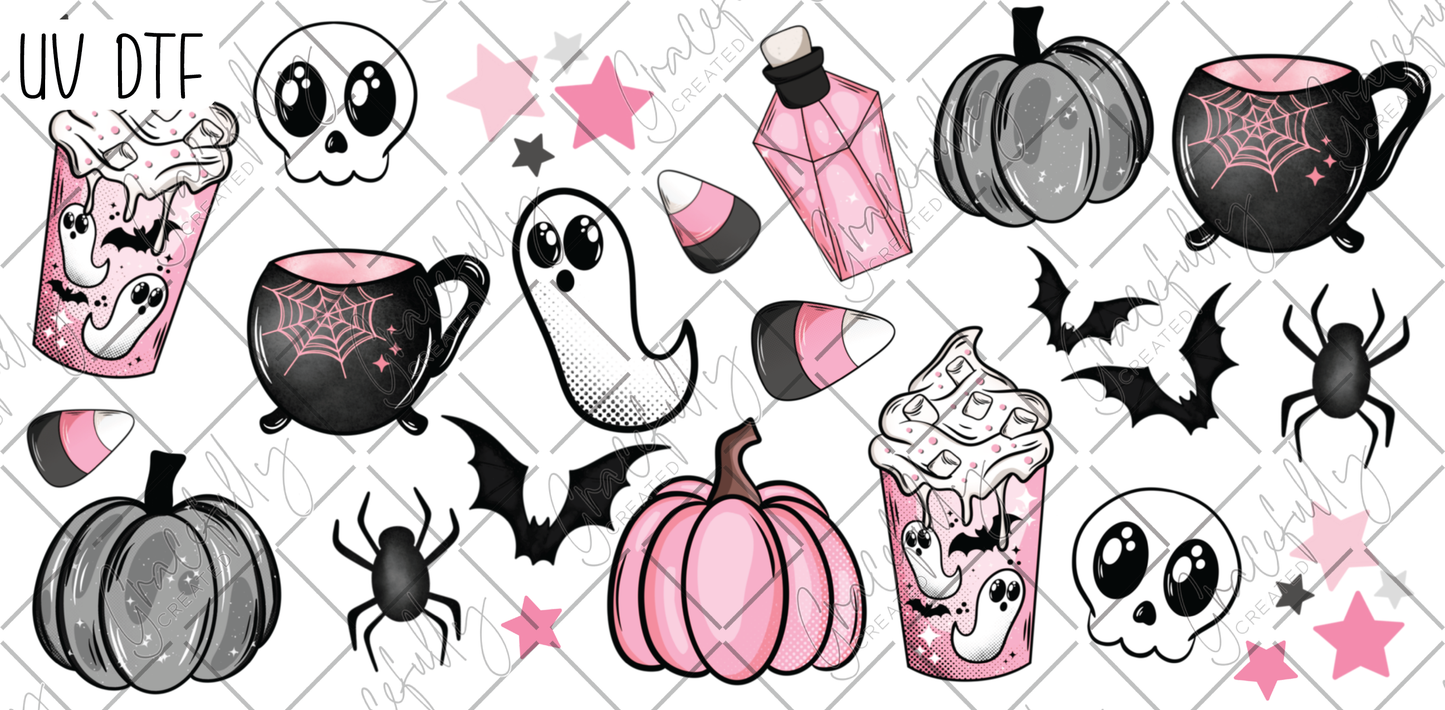 UVD-H21 CS Pink Halloween Doodles