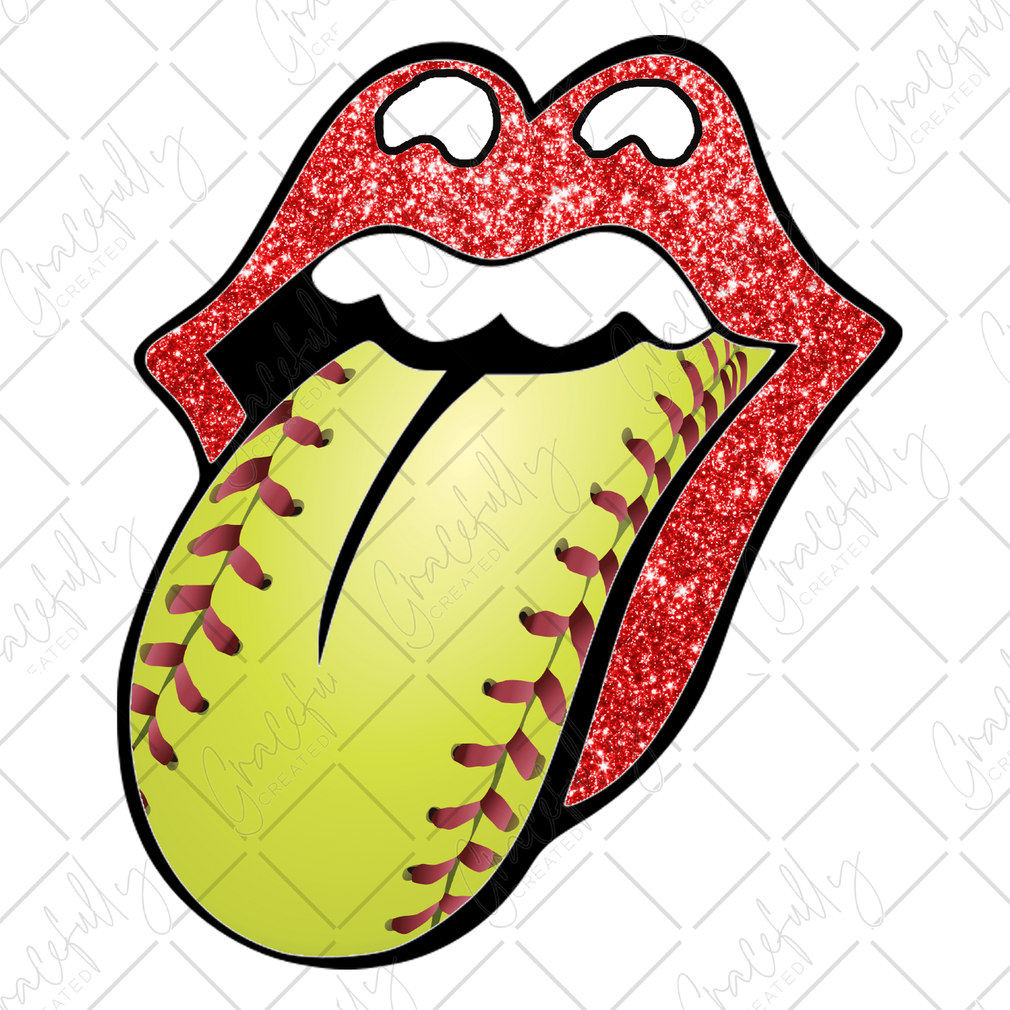SS10 Softball Lips