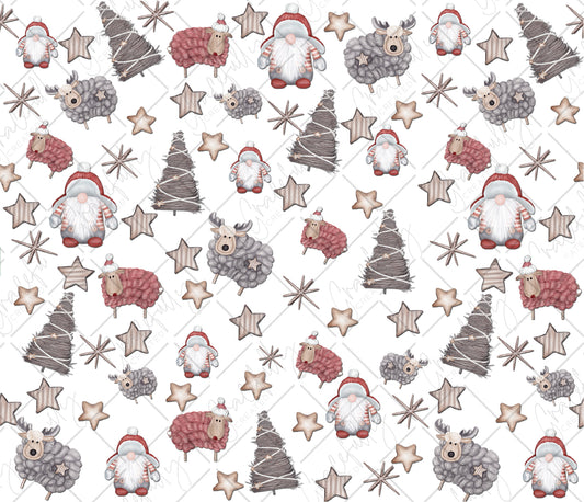 FW138 Christmas Gnomes and Sheep