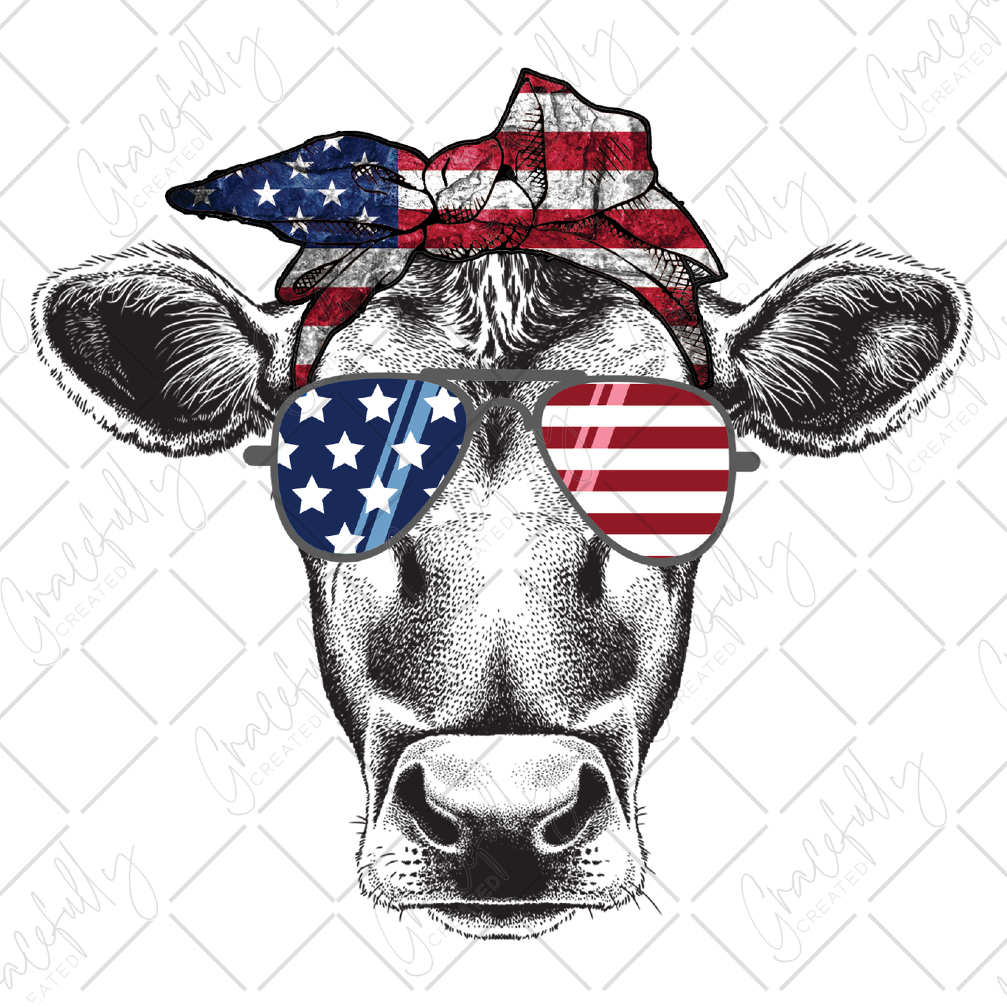 P14 Patriotic Cow