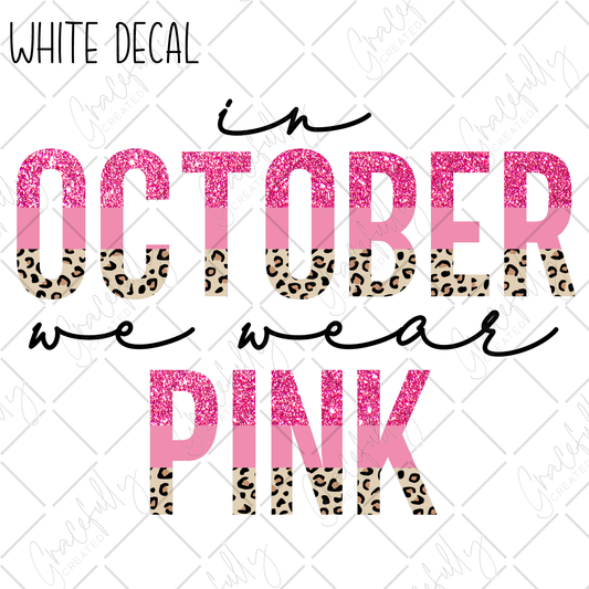 AW32 In October We Wear Pink