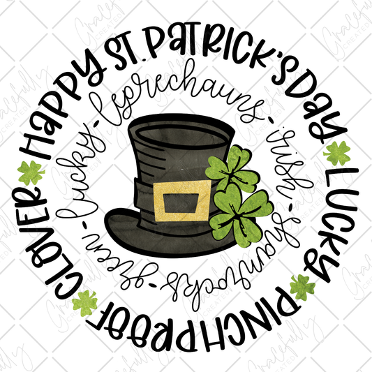 SP1 Happy St. Patrick's Day, Lucky, Pinchproof, Clover, Leprechaun