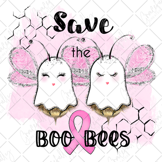 AW20 Save The Boo Bees Pink Ribbon