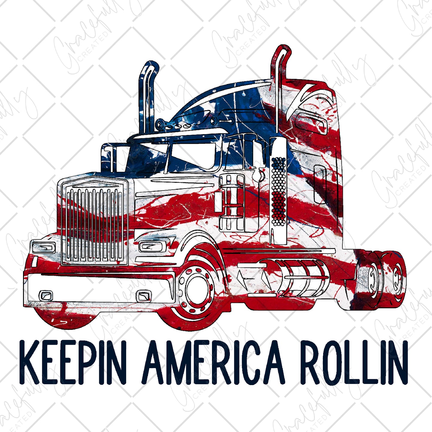 OC28 Keep America Rollin Trucker