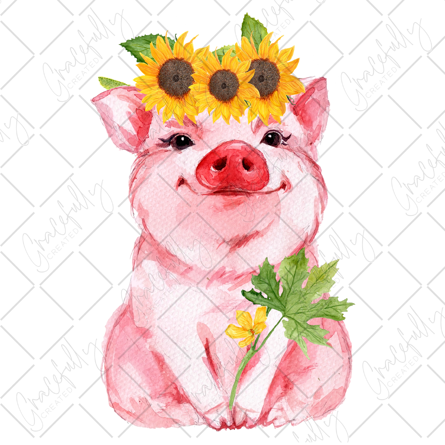 W28 Sunflower Pig