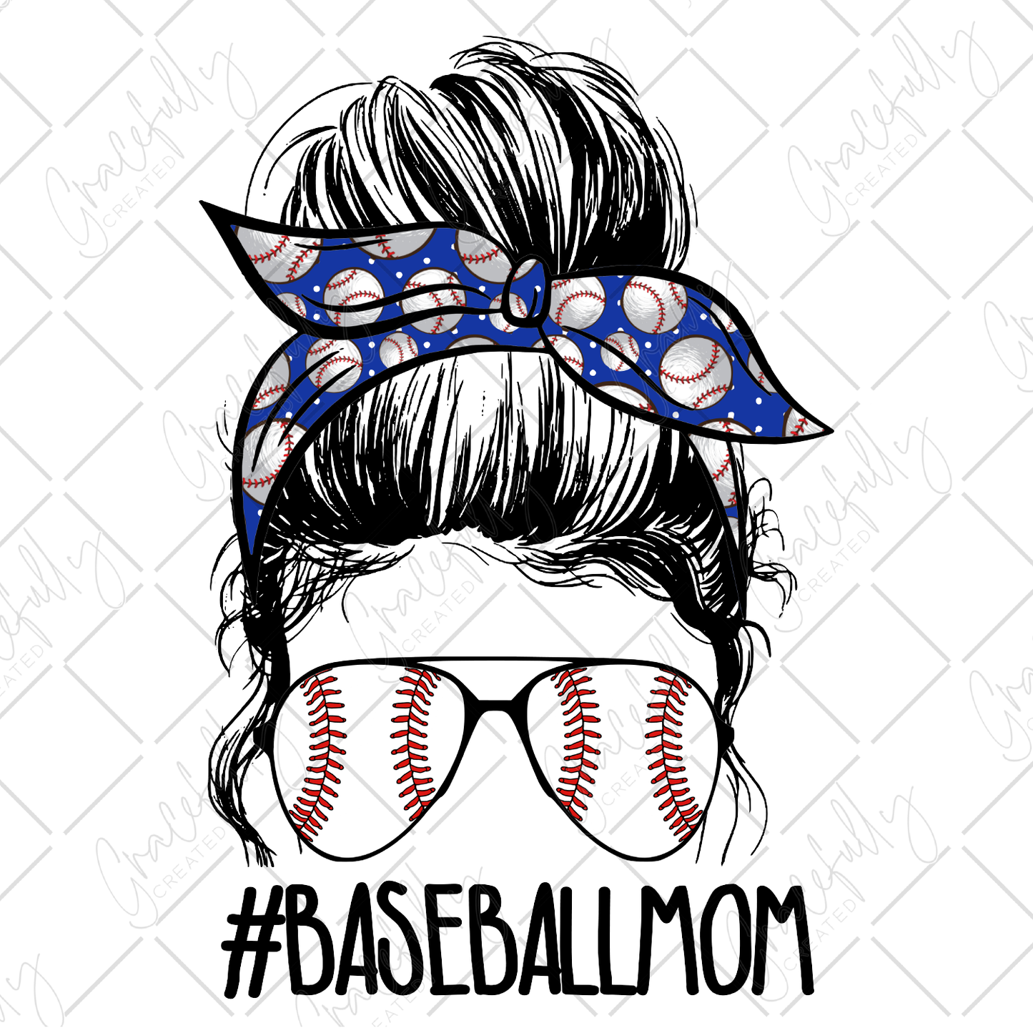 SS31 Blue Baseball Mom