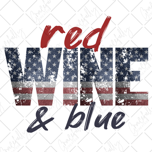 P34 Red Wine & Blue