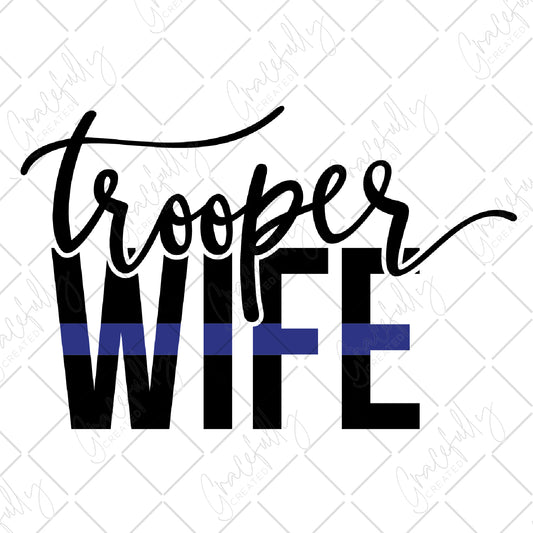 OC40 Trooper Wife Blue Line