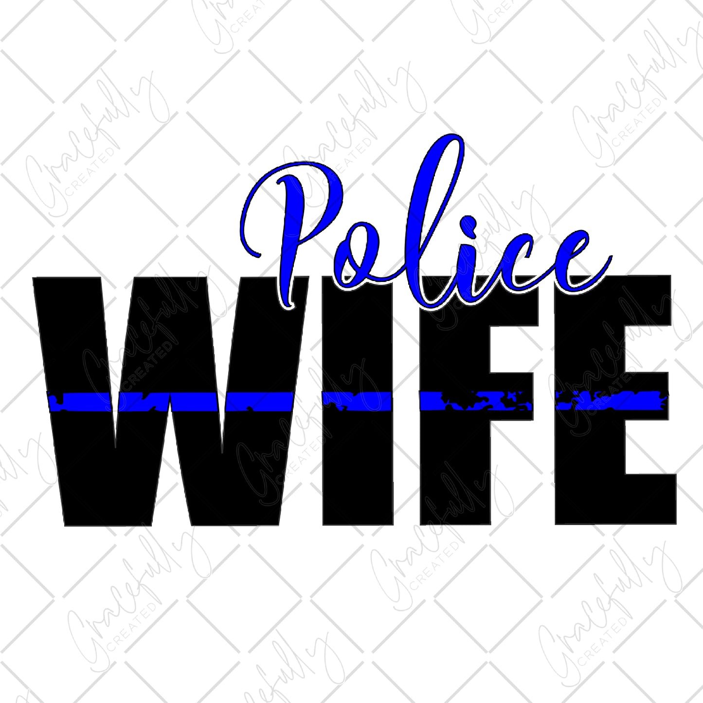 OC5 Police Wife Blue Line