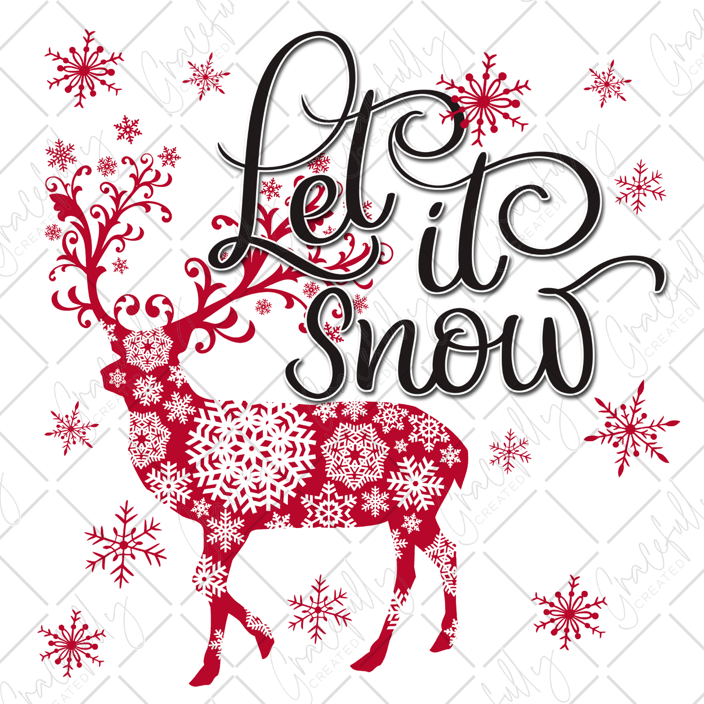CH82 Let It Snow Reindeer