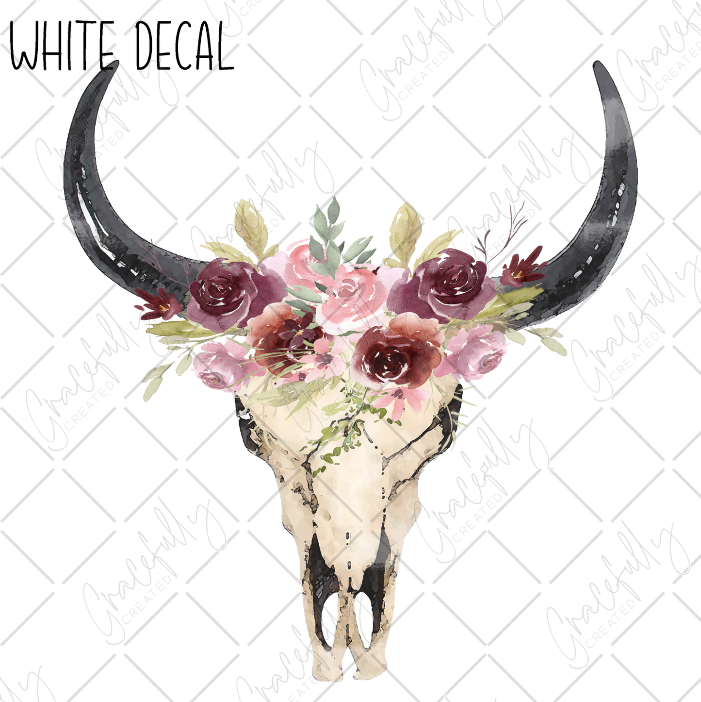 WD9 Floral Skull