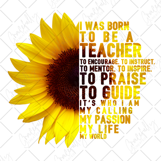 T9 Teacher Sunflower