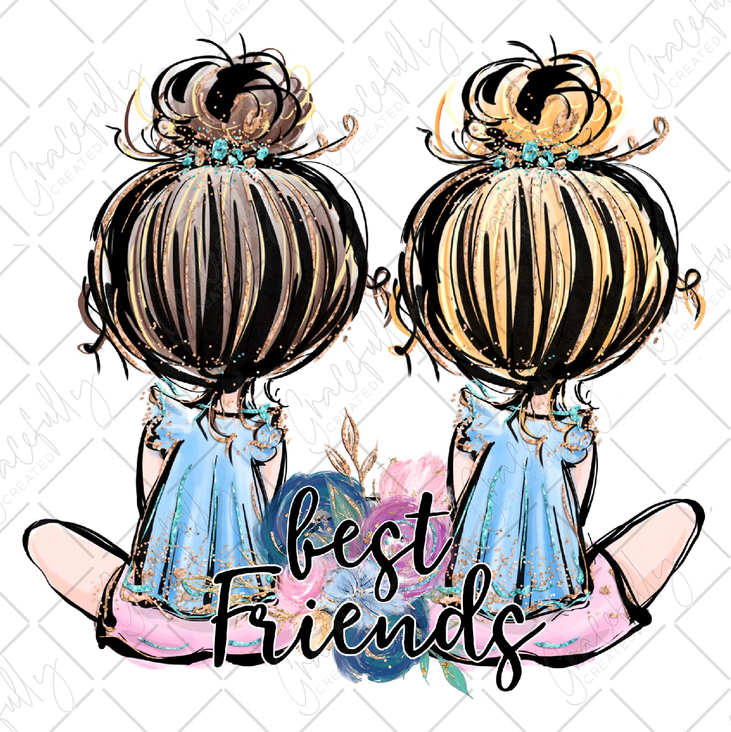 KD9 Best Friends Blonde and Brunette – Gracefully Created CCD