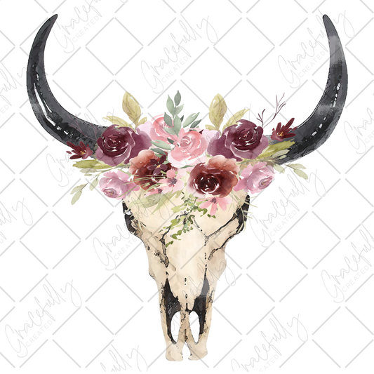 B31 Floral Skull