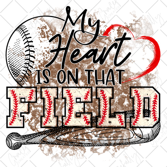 SS38 My Heart Is On That Field Baseball